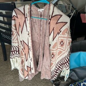 Pink and Marron shawl